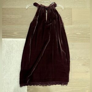 Trina Turk Draped Velvet Cocktail Dress